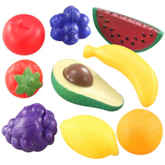 JOYIN 50 Pieces Kids Plastic Play Food Toys, Fake Food, Pretend Kitchen Playset, Toddler Imaginative Development Toys, Fun Educational Game Accessories, Bithday Gifts Party Supplies