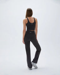 Wrap Over Yoga Pant - Coffee Bean