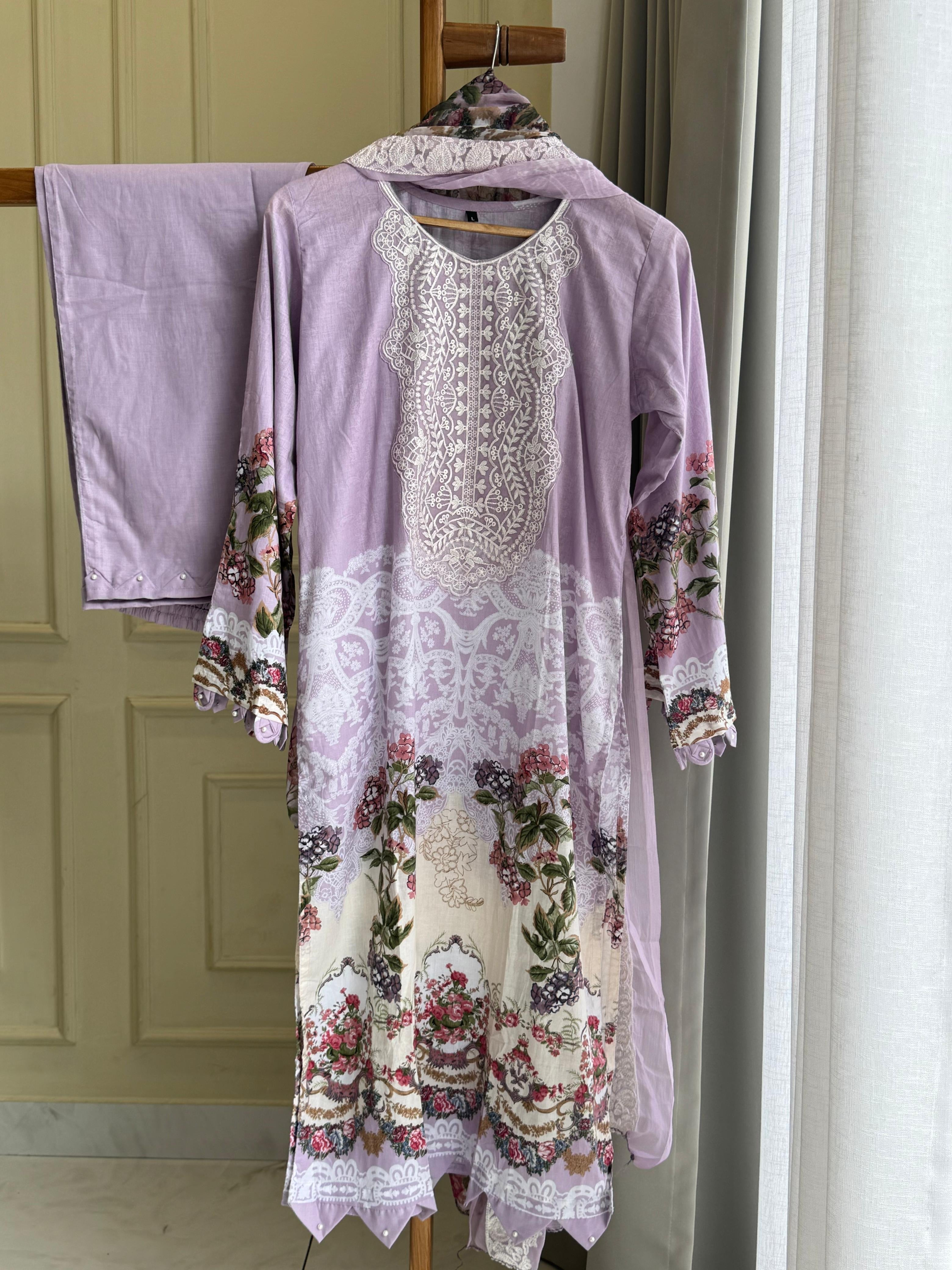 Trendy Pakistani Casual suit-4577