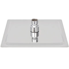 Regndusjhode rustfritt stål 20x20 cm firkantet