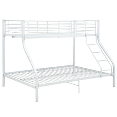 Berkfield Bunk Bed Frame White Metal 140x200 cm/90x200 cm