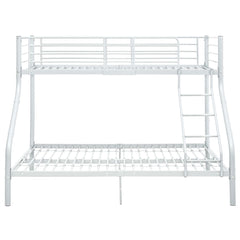 Berkfield Bunk Bed Frame White Metal 140x200 cm/90x200 cm