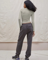 Cotton Long Sleeve Top - Desert Beige