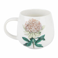 Maxwell & Williams GOLDEN SUMMER Becher Waratah, Kaffeebecher, Tasse, in Geschenkbox, Porzellan, 400 ml, DX1287