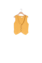 Gilet d'homme en crochet