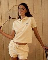 Pique Short Sleeve Polo Shirt - Butter Yellow