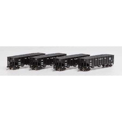 Athearn N Scale 40' 3-Bay Ribbed Hopper w/Load, CG #1 (4)