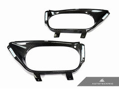 AutoTecknic Dry Carbon Exhaust Shield - Nissan R35 GTR