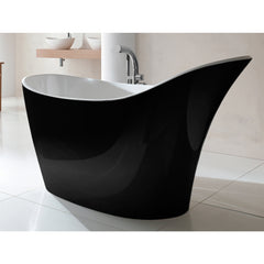 Amalfi Freestanding Bath by Victoria + Albert black