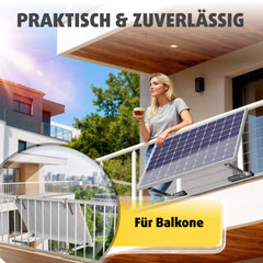 Avoltik alkonhalterungsset für ein Solarpanel - Praktisch und Zuverlässig für Balkone