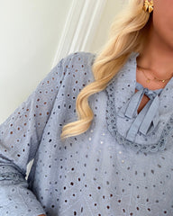 Love&Divine bluse love1012 dusty blue