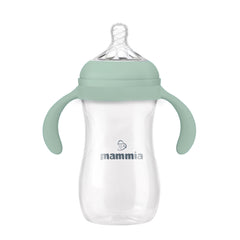 Mammia - Biberon natural feeling a poignée 240 ml - 3m+
