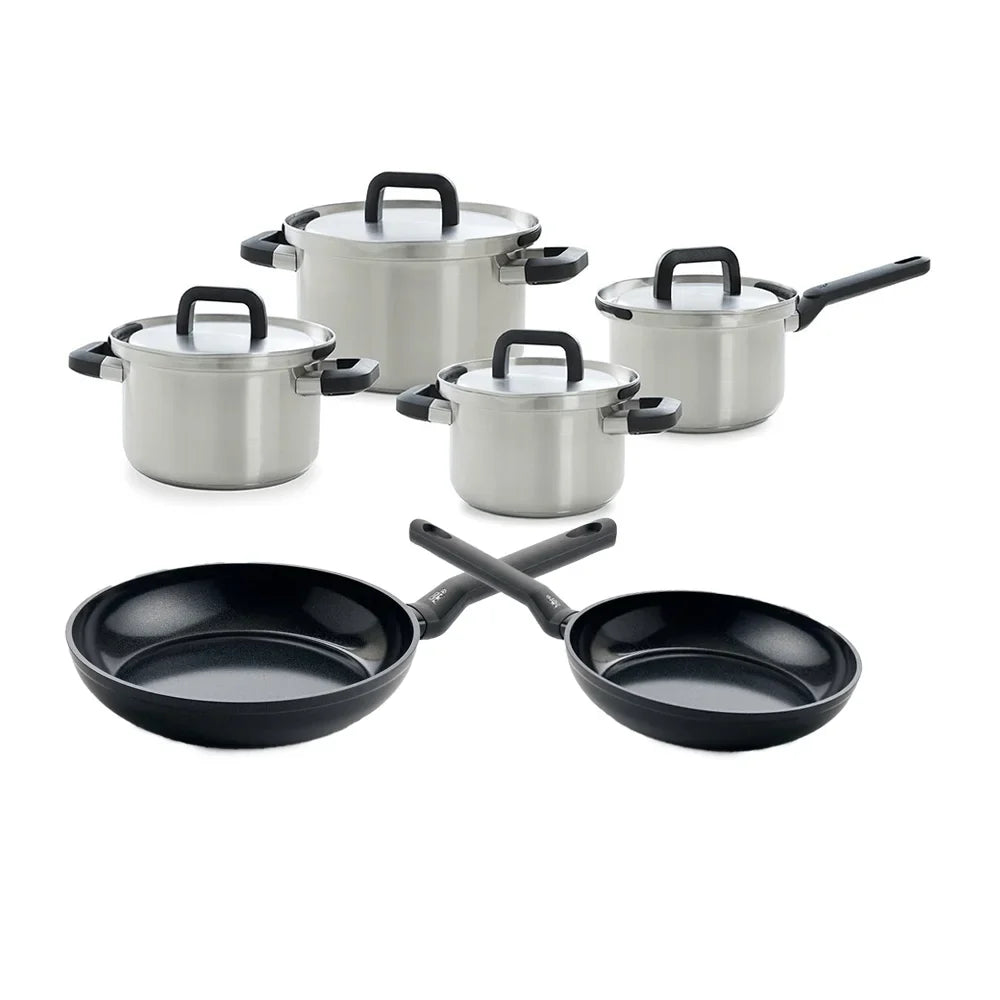 BK Flow Cool Kookpannenset 4 delig + Koekenpannen 20&28 cm