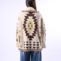 TENSIONE IN - CARDIGAN MICOL ETNICO ART.G22A414 - GIALLO