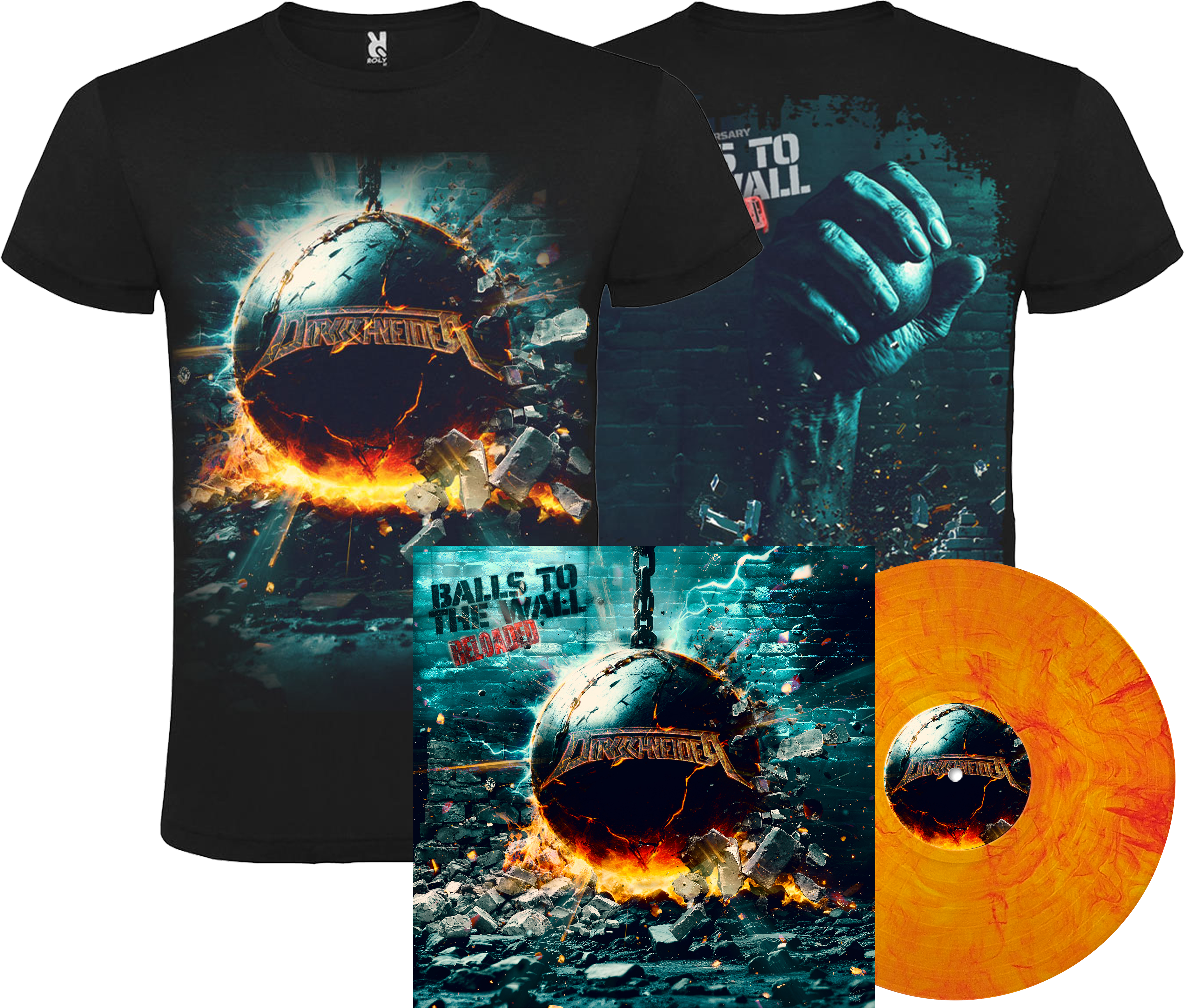 Balls To The Wall Reloaded Limited Vinyl - Exclusive T-Shirt Bundle Dirkschneider