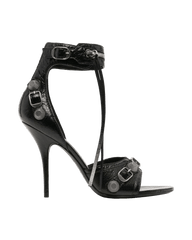 Balenciaga Leather Cagole 110Mm Sandals Heels