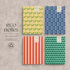 Candy Stripe Recycled Notebook