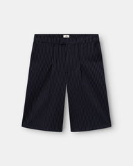 Bermuda Shorts Navy Pinstriped
