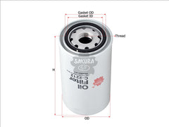 Oil Filter P551100 Bf7327 Lf16117 504084161 84228488 C-2212