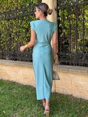 VESTIDO GRECIA VERDE CLARO.