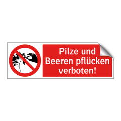 Pilze und Beeren pflücken verboten!