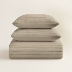 Housse de couette Teddy Rib Offwhite