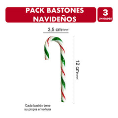 Bastones De Caramelos Especial Navidad (pack De 3 Cajas)