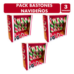 Bastones De Caramelos Especial Navidad (pack De 3 Cajas)
