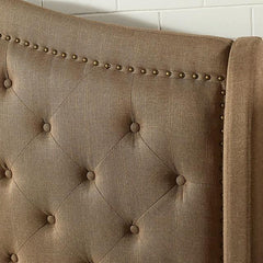 Carly Cal.King, E.King, Full, & Queen Bed Grey & Brown