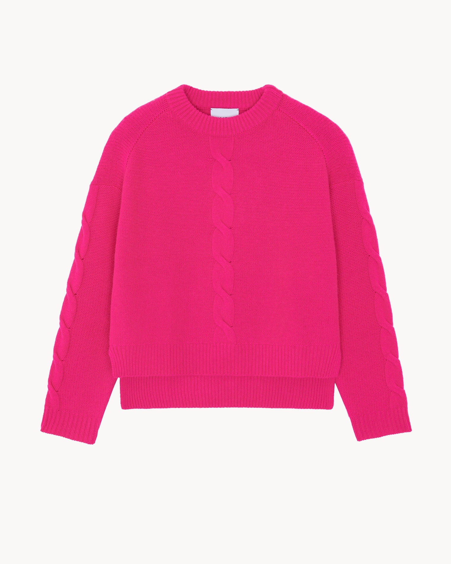 Pull en cachemire rose pour femme - Kujten packshot