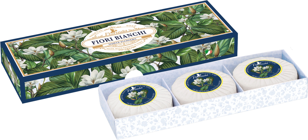 FLORINDA FIORI BIANCHI (WHITE FLOWERS) SOAP GIFT SET