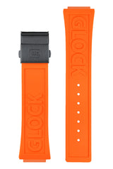 Orange Logo Silicone Watch Band