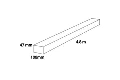 Regularised Treated Timber C16 - 47mm x 100mm x 4.8m
