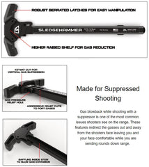 Breek Arms Sledgehammer AR-15 Gas Blocking Charging Handle