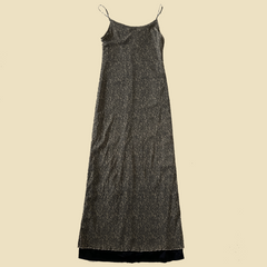 Robe longue tube motif dentelle
