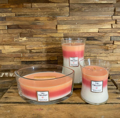 Geurkaars WoodWick 3 geuren blooming orchard