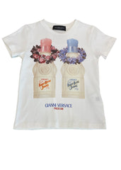 Versace Perfume Flower Printed T-Shirt