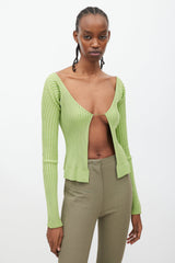 Jacquemus La Maille Pralù Longue Green Cardigan