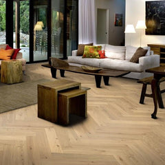 Kahrs Herringbone Oak CC DIM White