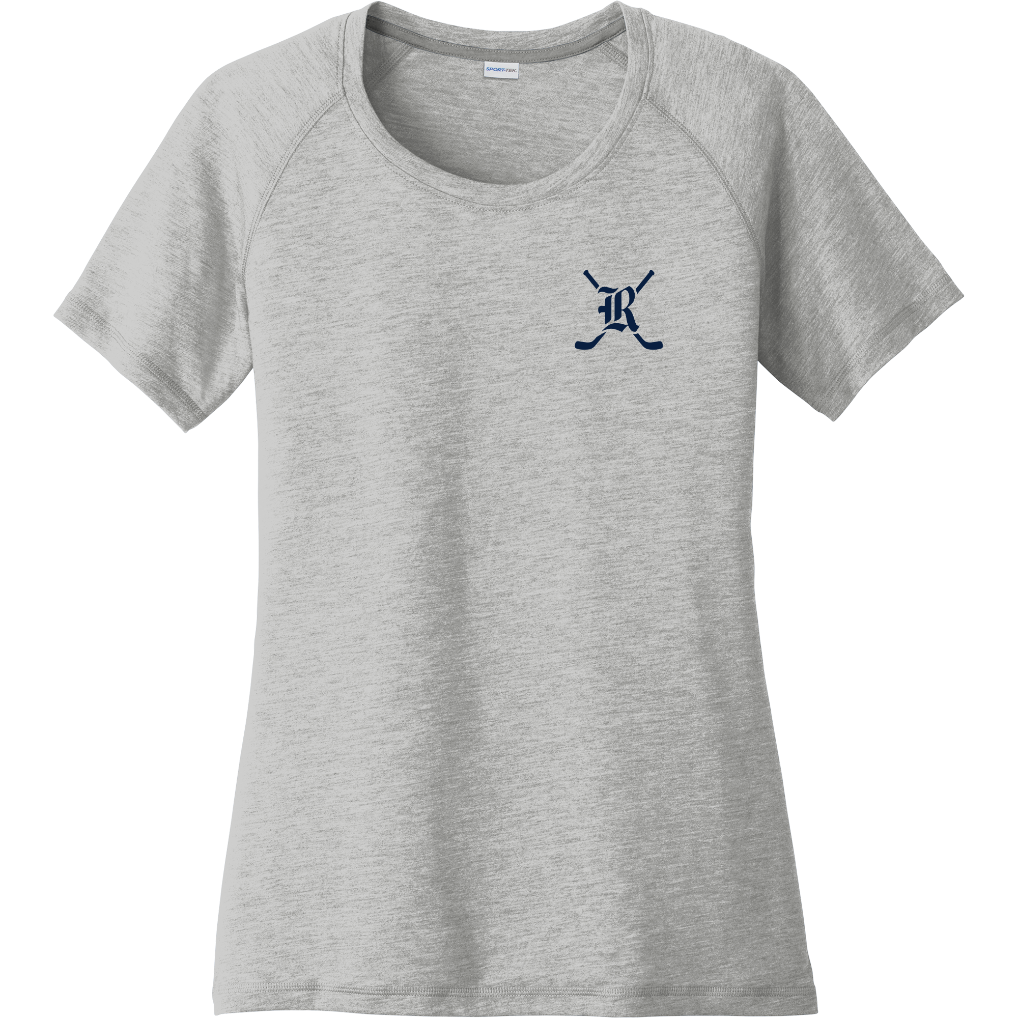 Randolph Middle School Ladies PosiCharge Tri-Blend Wicking Scoop Neck Raglan Tee