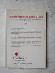 Libro usado en venta: Anuario de Filosofia Juridica y Social; editorial Abeledo - Perrot impreso en 2002 realizamos envios a todo el mundo.1