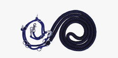 Lunging Rope / GenStrop Luxury - Blue/Black-QHP