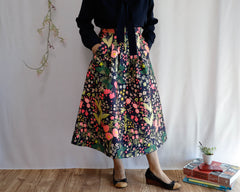 <S17A80> CRAZY WOVEN Skirt -Length 80cm