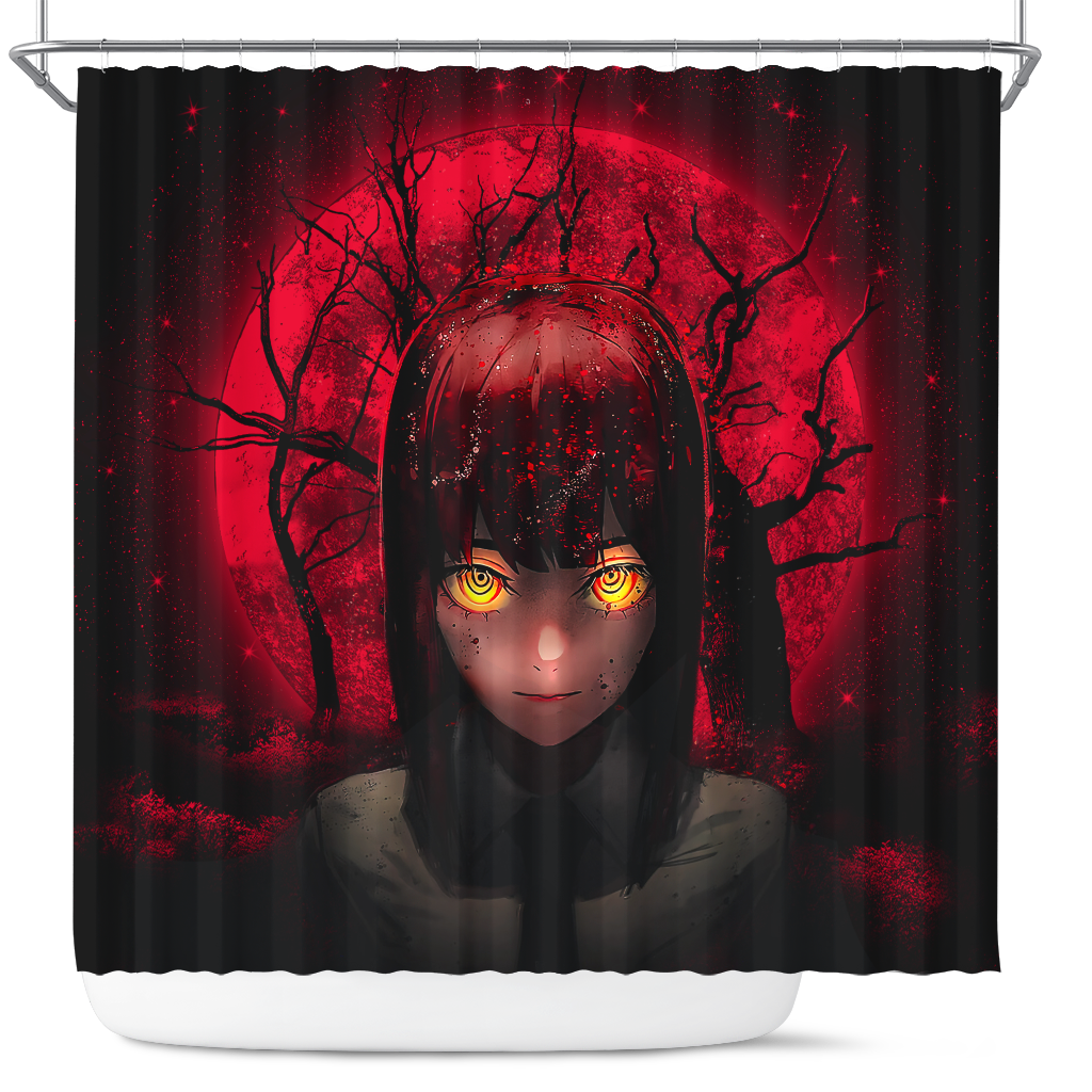 Makima Chainsaw Man Moonlight Shower Curtain Nearkii
