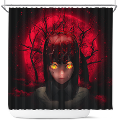 Makima Chainsaw Man Moonlight Shower Curtain Nearkii