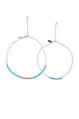 Heather Gardner - Mermaid Gemstone Necklace Mommy & Me Set in Rose Gold w/Turquoise