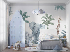 Monochorme Jungle Elephant Colorful GAE925