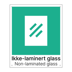 Ikke-laminert glass - Non-laminated glass
