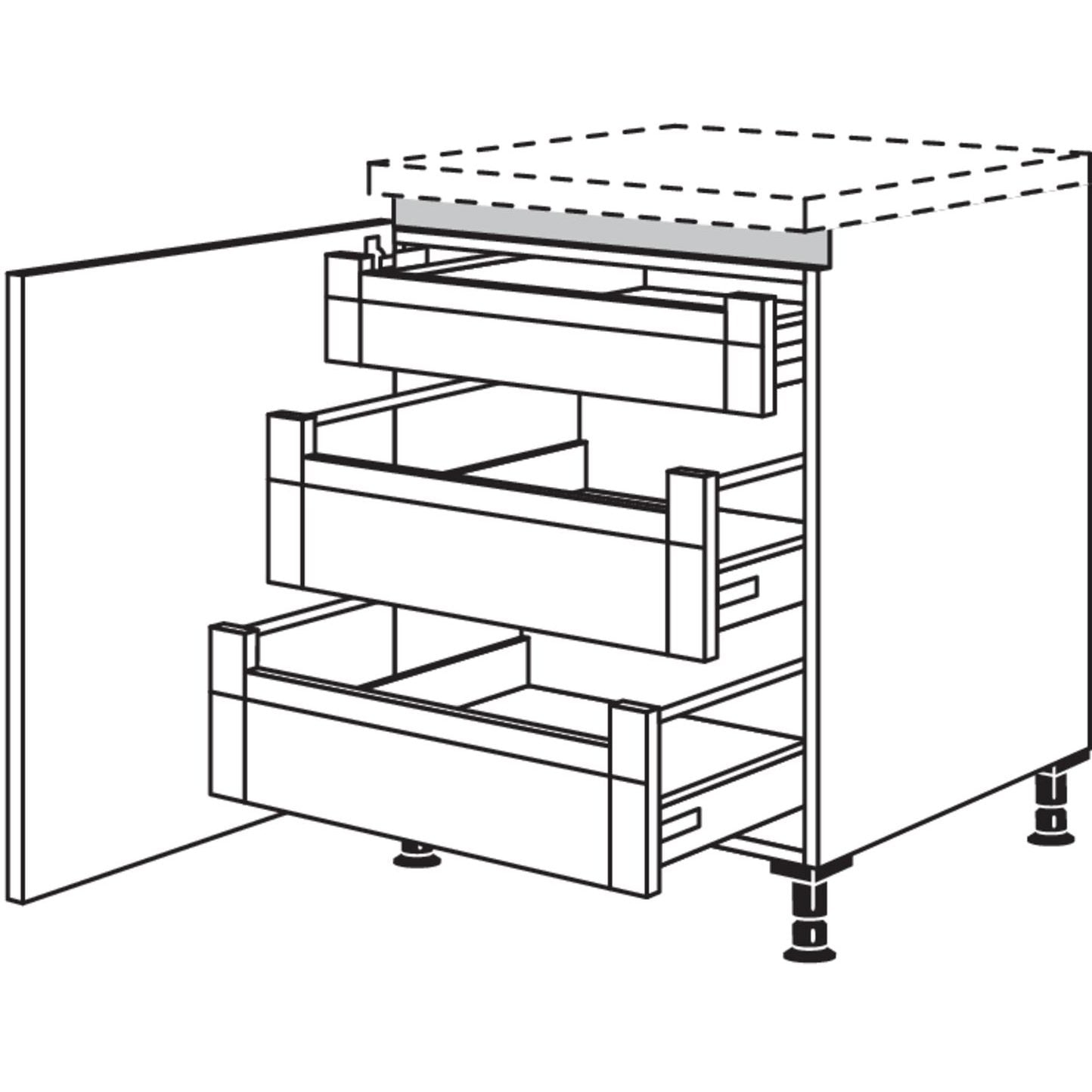 Nobilia XL-Unterschrank NUI2AI40-X 57011