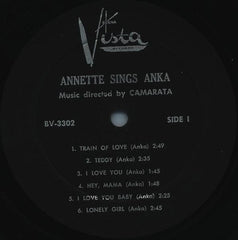 Annette (7) : Annette Sings Anka (LP, Album)